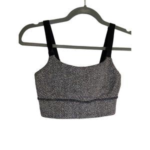 Lululemon Both Ways Bra Black White-sz 4